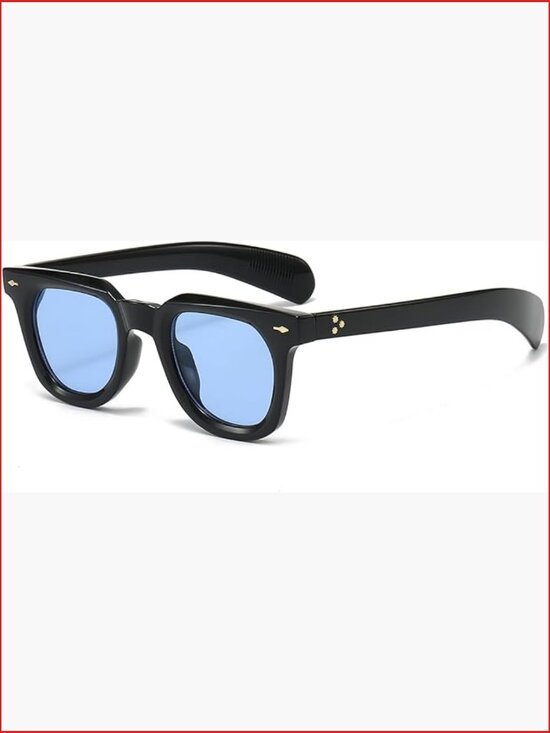 Square Sunglasses Thick Frame Retro Unisex Glasses UV400 Protection main image 3